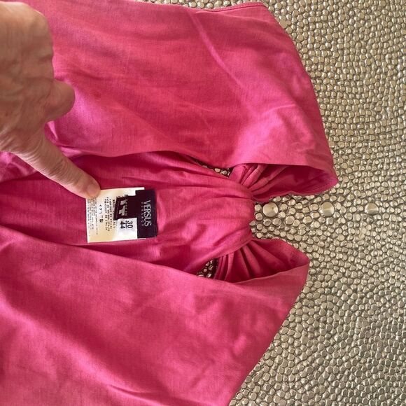 VERSACE VERSUS Pink Embellished Women's Top 44 US (6-10) - Picture 12 of 15